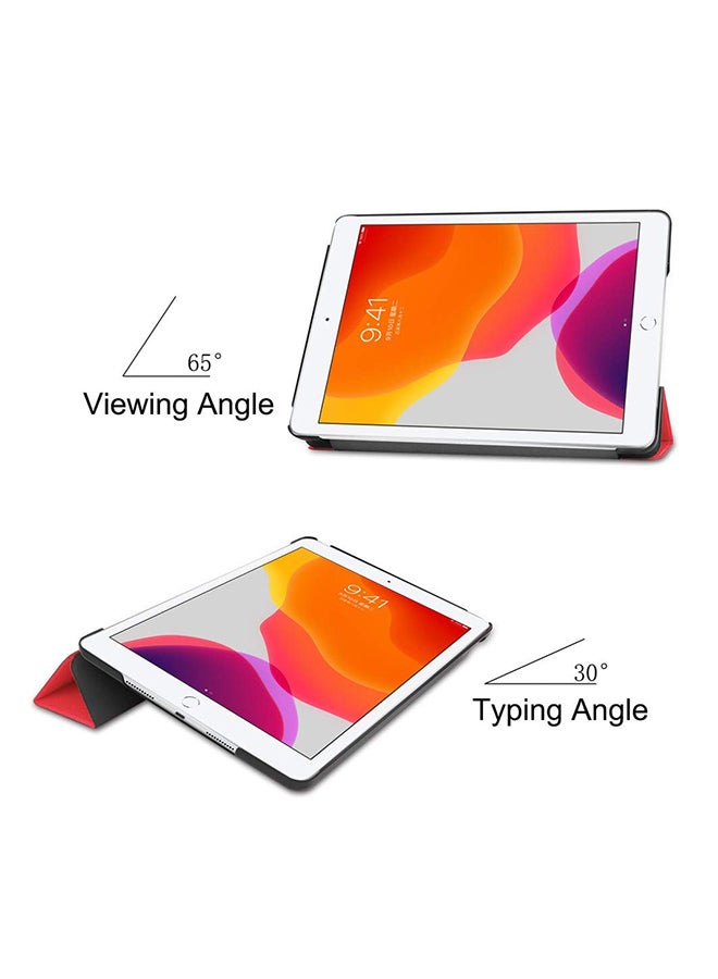Protective Case Frosted Shell Cover For 2019 Apple Ipad 10.2 Inch Red - Image 3